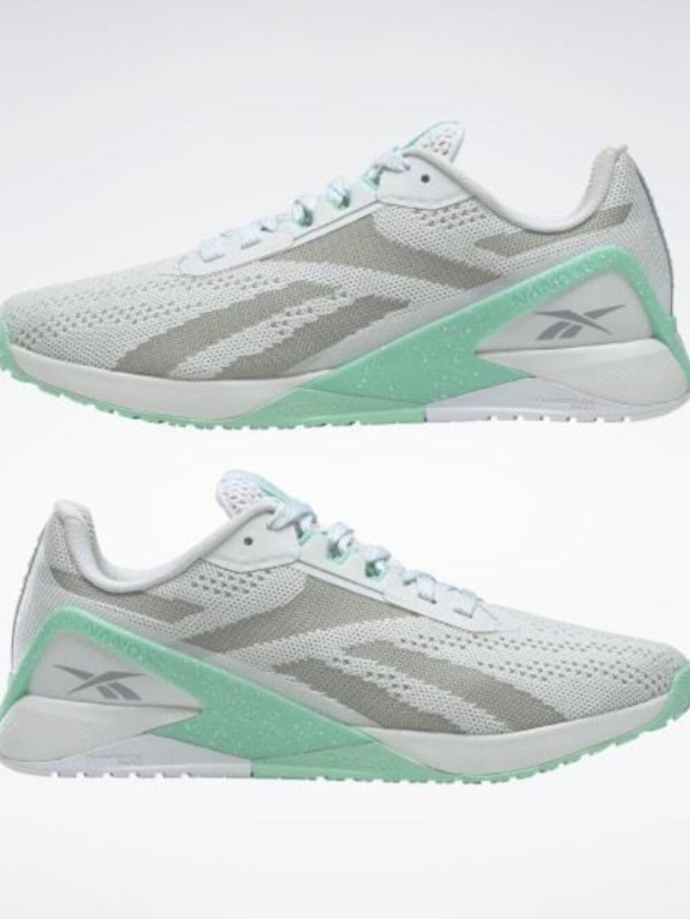Reebok Women's Nano X1 Cross Training Sneaker Gray/Mint Size 9.5
